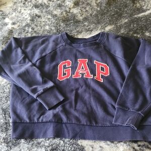GAP Dark Blue Sweatshirt with Red Lettering